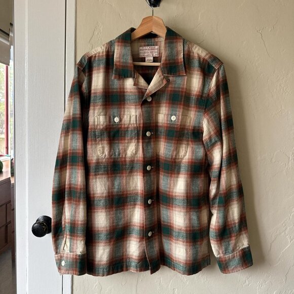 Elk Heights Camp Shirt in Rust/Pine Grove Plaid - Picture 1 of 3